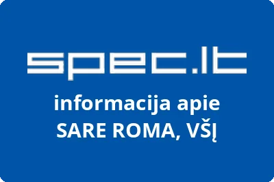 SARE ROMA, VŠĮ | spec.lt