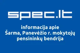 Šarma, Panevėžio r. mokytojų pensininkų bendrija iliustracija