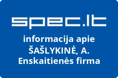 ŠAŠLYKINĖ, A. Enskaitienės firma