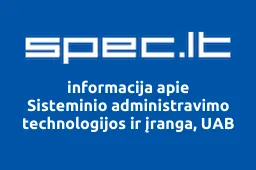 Sisteminio administravimo technologijos ir įranga, UAB | spec.lt