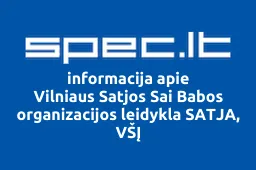 Vilniaus Satjos Sai Babos organizacijos leidykla SATJA, VŠĮ | spec.lt