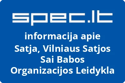 Vilniaus Satjos Sai Babos organizacijos leidykla SATJA, VŠĮ