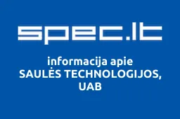 SAULĖS TECHNOLOGIJOS, UAB | spec.lt