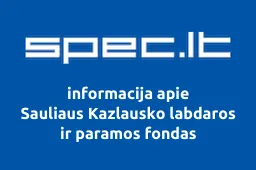 Sauliaus Kazlausko labdaros ir paramos fondas | spec.lt