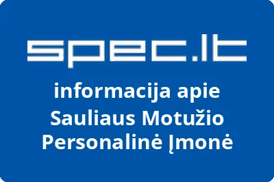 Sauliaus Motužio Personalinė Įmonė