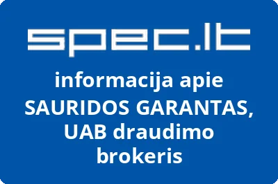 SAURIDOS GARANTAS, UAB draudimo brokeris