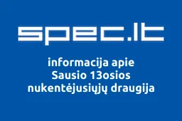 Sausio 13osios nukentėjusiųjų draugija | spec.lt