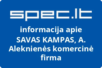 SAVAS KAMPAS, A. Aleknienės komercinė firma