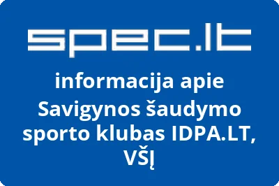 Savigynos šaudymo sporto klubas IDPA.LT, VŠĮ