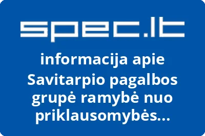 Savitarpio pagalbos grupė ramybė nuo priklausomybės asociacija | spec.lt