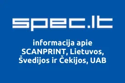 SCANPRINT, Lietuvos, Švedijos ir Čekijos, UAB | spec.lt