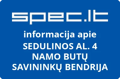SEDULINOS AL. 4 NAMO BUTŲ SAVININKŲ BENDRIJA