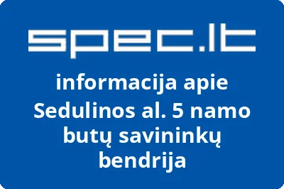 Sedulinos al. 5 namo butų savininkų bendrija