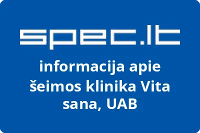 šeimos klinika Vita sana, UAB | spec.lt