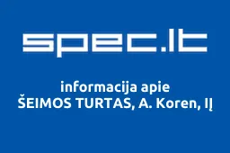 ŠEIMOS TURTAS, A. Koren, IĮ | spec.lt