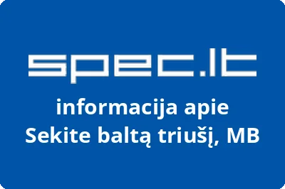 Sekite baltą triušį, MB | spec.lt