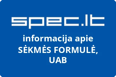 SĖKMĖS FORMULĖ, UAB