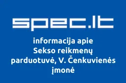 Sekso reikmenų parduotuvė, V. Čenkuvienės įmonė
