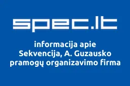 Sekvencija, A. Guzausko pramogų organizavimo firma iliustracija