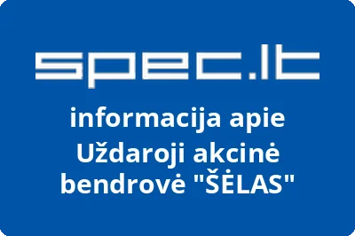 ŠĖLAS, UAB | spec.lt