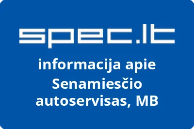 Senamiesčio autoservisas, MB