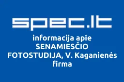SENAMIESČIO FOTOSTUDIJA, V. Kaganienės firma iliustracija
