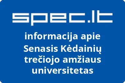 Senasis Kėdainių trečiojo amžiaus universitetas | spec.lt