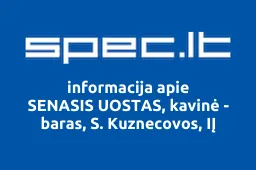 SENASIS UOSTAS, kavinė - baras, S. Kuznecovos, IĮ iliustracija