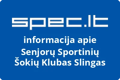 Senjorų sportinių šokių klubas SLINGAS