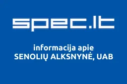SENOLIŲ ALKSNYNĖ, UAB | spec.lt