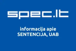 SENTENCIJA, UAB | spec.lt