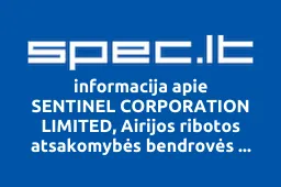SENTINEL CORPORATION LIMITED, Airijos ribotos atsakomybės bendrovės ATSTOVYBĖ | spec.lt