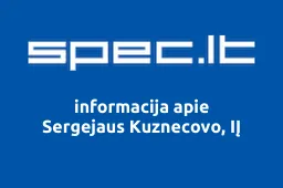 Sergejaus Kuznecovo, IĮ | spec.lt