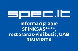 SFINKSAS****, restoranas-viešbutis, UAB RIMVIRITA | spec.lt