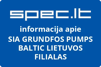 SIA GRUNDFOS PUMPS BALTIC LIETUVOS FILIALAS
