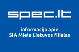 SIA Miele Lietuvos filialas | spec.lt
