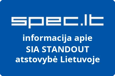 SIA STANDOUT atstovybė Lietuvoje | spec.lt
