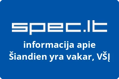 Šiandien yra vakar, VŠĮ | spec.lt