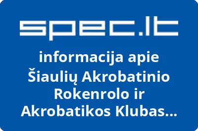 Šiaulių akrobatinio rokenrolo ir akrobatikos klubas Elvis