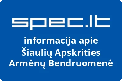 Šiaulių apskrities Armėnų bendruomenė