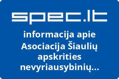 Asociacija Šiaulių apskrities nevyriausybinių organizacijų sąjunga