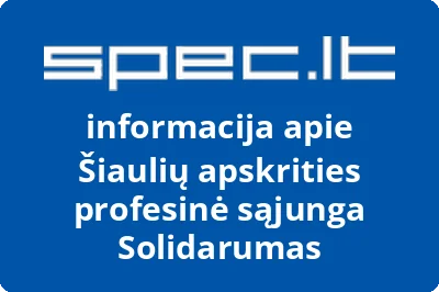 Šiaulių apskrities profesinė sąjunga Solidarumas