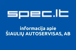 ŠIAULIŲ AUTOSERVISAS, AB | spec.lt