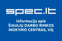 ŠIAULIŲ DARBO RINKOS MOKYMO CENTRAS, VšĮ iliustracija