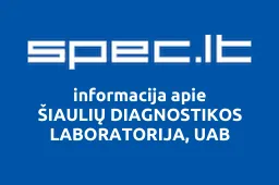 ŠIAULIŲ DIAGNOSTIKOS LABORATORIJA, UAB | spec.lt