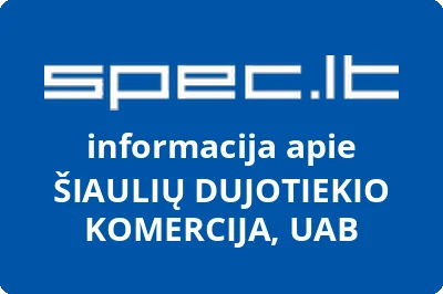 UŽDAROJI AKCINĖ BENDROVĖ ŠIAULIŲ DUJOTIEKIO KOMERCIJA | spec.lt