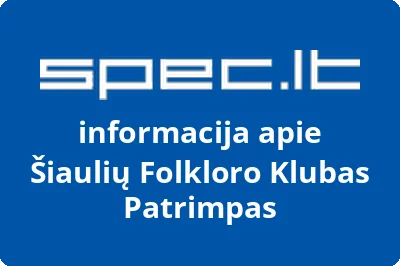 Šiaulių folkloro klubas Patrimpas