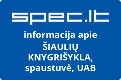 Šiaulių spaustuvė, UAB