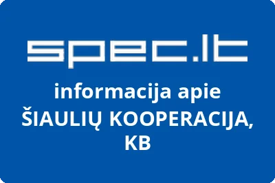 ŠIAULIŲ KOOPERACIJA, KB