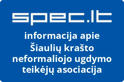 Šiaulių krašto neformaliojo ugdymo teikėjų asociacija